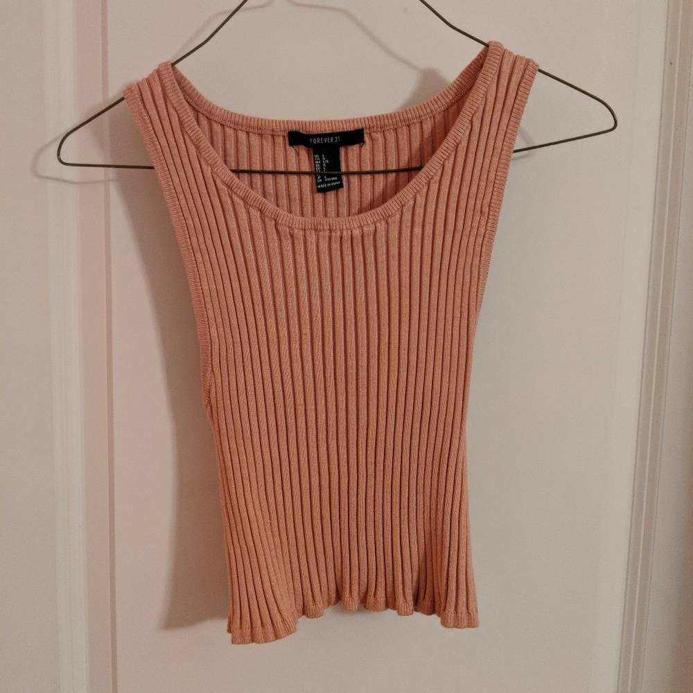 Knit Cropped Tank Top